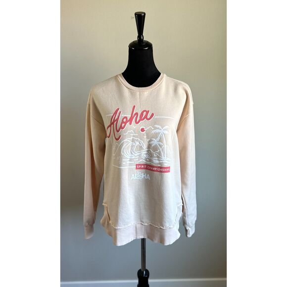 Allstar Outfitters Women's Spirit Championship Cheer Peach Sweatshirt Size M - Picture 1 of 9